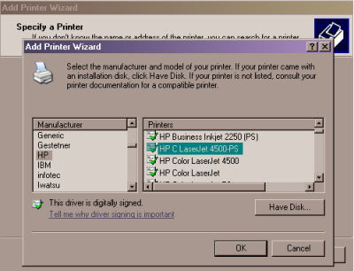 ������� Add Printer Wizard